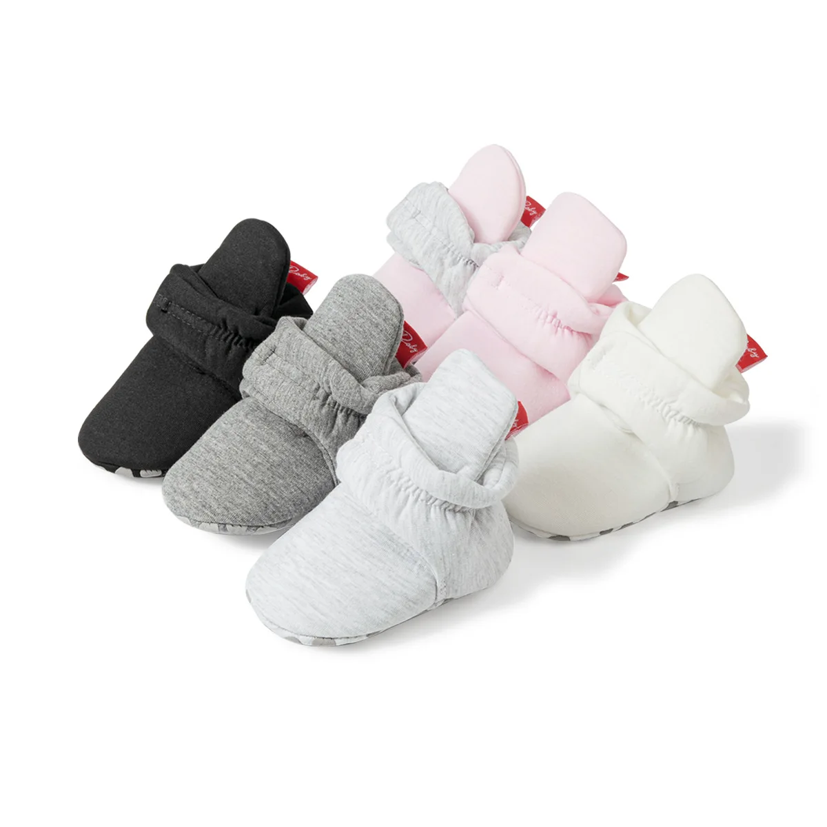 Calcetines antideslizantes de bebé con botines para primeros pasos - imagen 3
