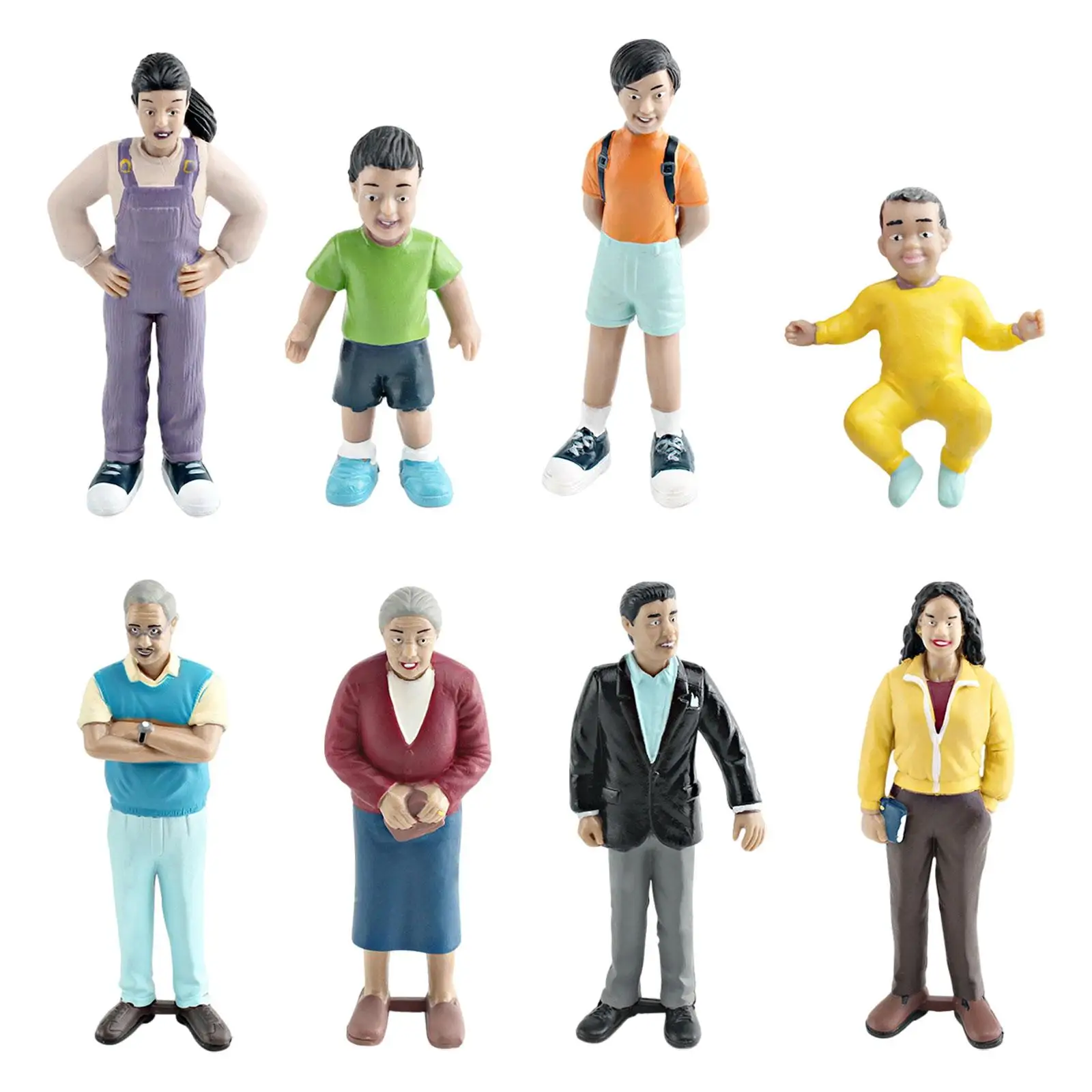 Miniature Figurine People Micro Landscape Sand Table Collections Miniature Scenes Accessories Decoration Small Dollhouse People