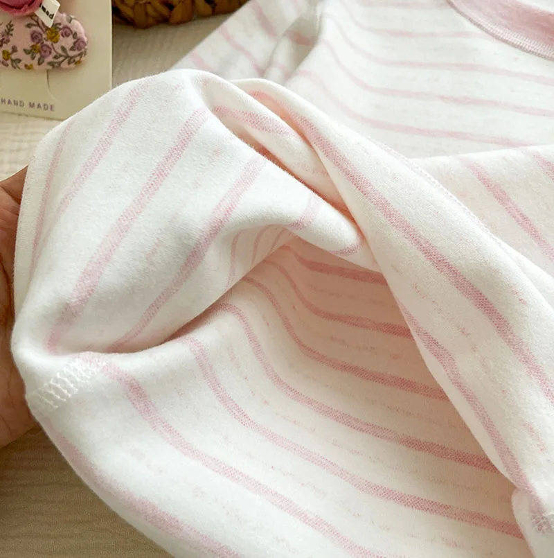 MILANCEL Pijama de algodón a rayas para niños y niñas - imagen 5