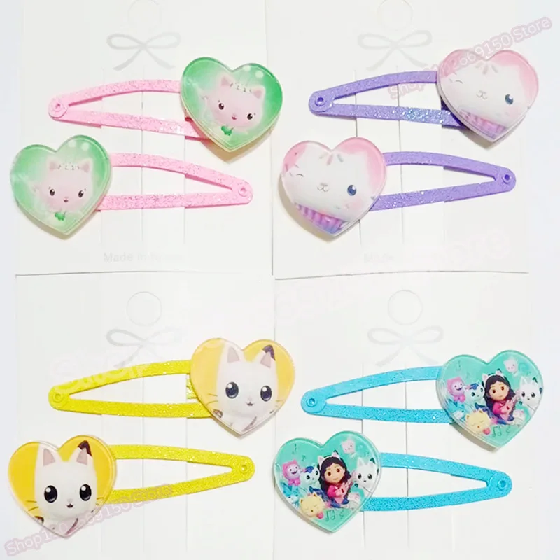 Kawaii Gabby casas de muñecas niña dibujos animados lindo Clip de pelo niños Anime horquilla encantos nuevo sombreros joyería de moda accesorios para el cabello regalo - imagen 2