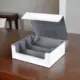 White Lined In Gray