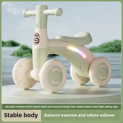 Bici de equilibrio para bebé - Andador de cuatro ruedas seguro