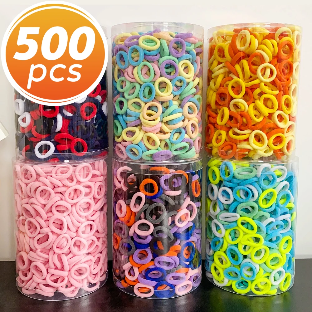 Coleteros elásticos para el pelo de niñas – Para sujetar, colores vivos - imagen 4
