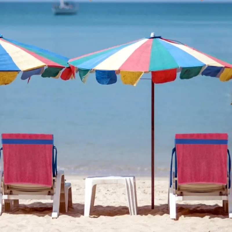 Bandas Antideslizantes para Sillas de Playa, Correas de Fijación para Toallas, Correas Portátiles de Poliéster Antideslizantes para Toallas de Sillas de Playa