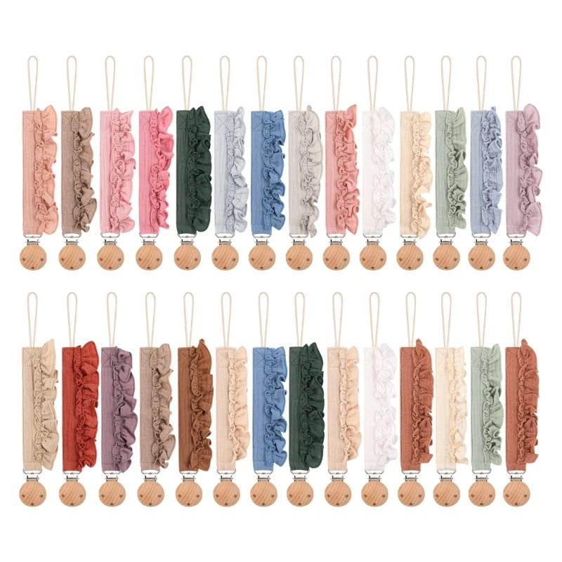 Clips chupete QX2D Pacificador Baby Sporter Teleher Clip Pacificador Cadena chalecos - imagen 5