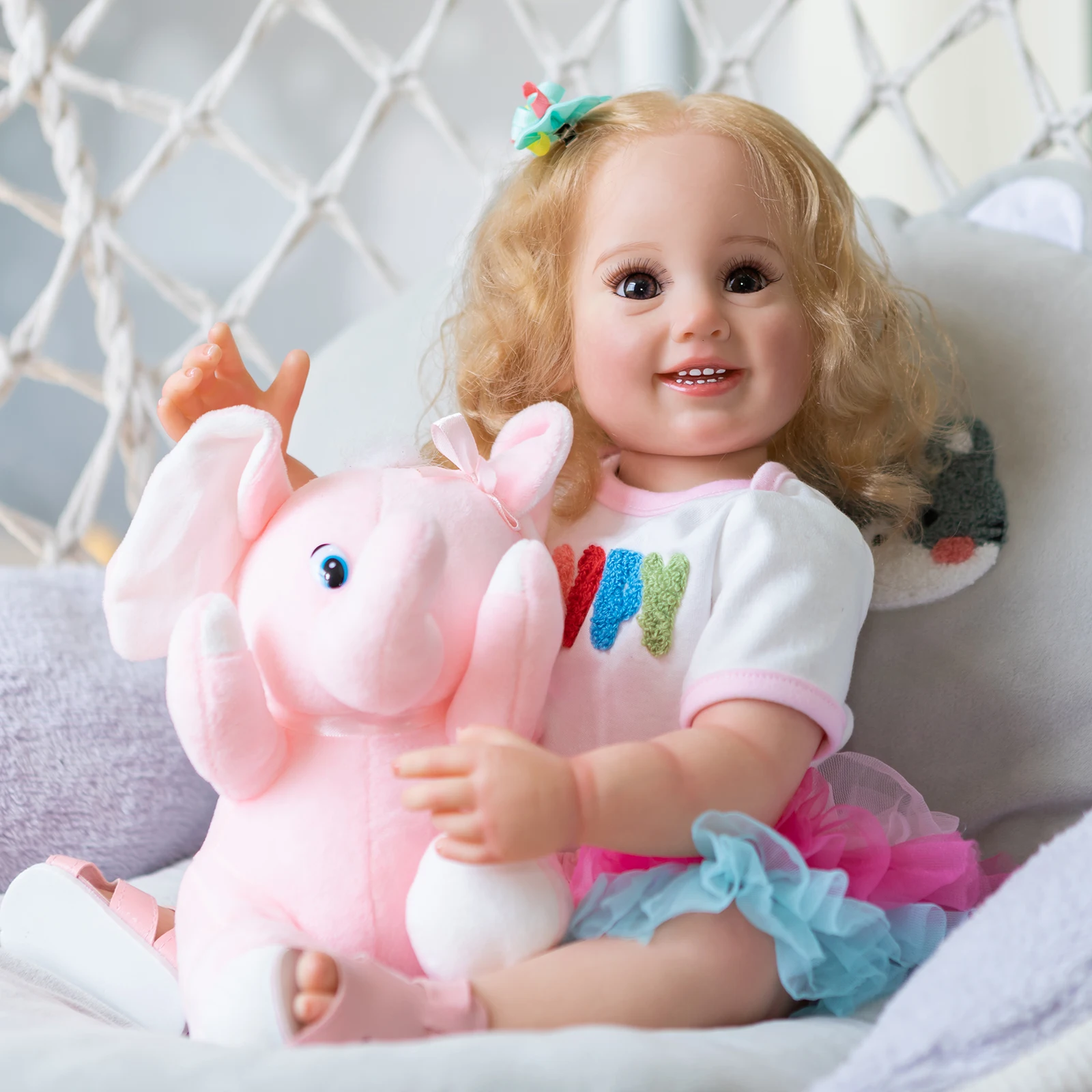 NPK muñeca reborn Cammi realista cuerpo completo para niña - imagen 4