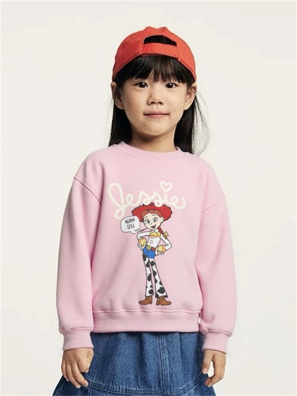Tops de manga larga para niñas, Sudadera con capucha de Minnie, sudaderas con estampado de dibujos animados, jerséis informales sueltos de cuello redondo, ropa de nuevo estilo para niños pequeños - imagen 4