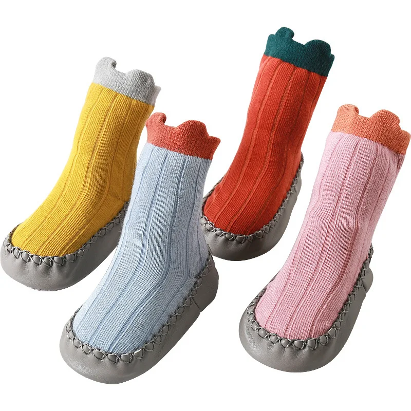 Calcetines antideslizantes, zapatos antideslizantes para bebés, primeros caminantes, zapatillas de suela blanda para niños pequeños, calzado para pre-camadas y escenarios tempranos - imagen 4