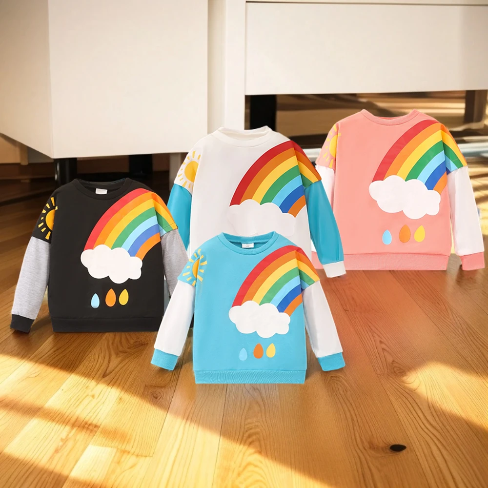 Body de manga larga arcoíris para niños – Otoño invierno cálido