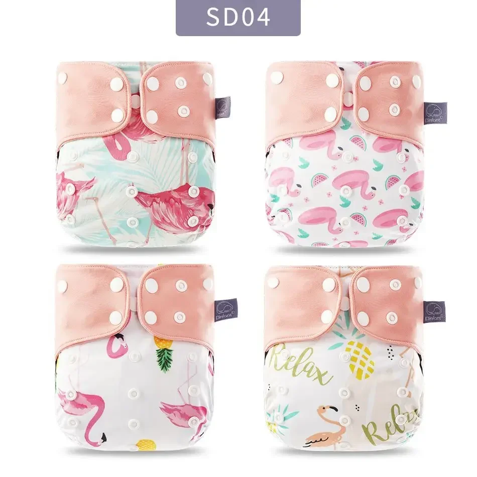 Pañal reutilizable de tela de malla gris con inserto ajustable - imagen 5
