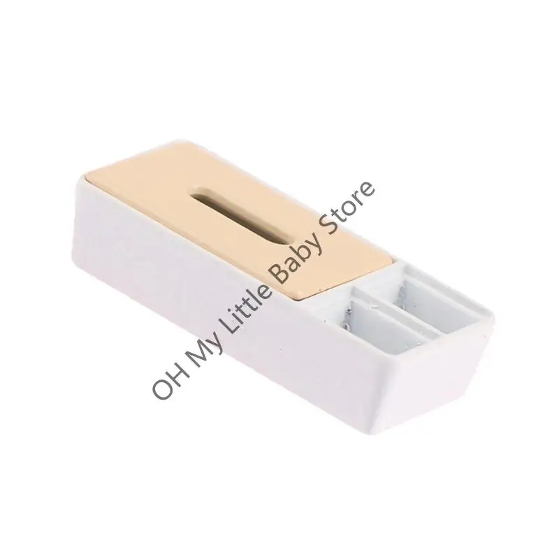 M76C Miniature Tissue Box Box House Escena escena escena escena para entusiastas miniatura y coleccionistas - imagen 2