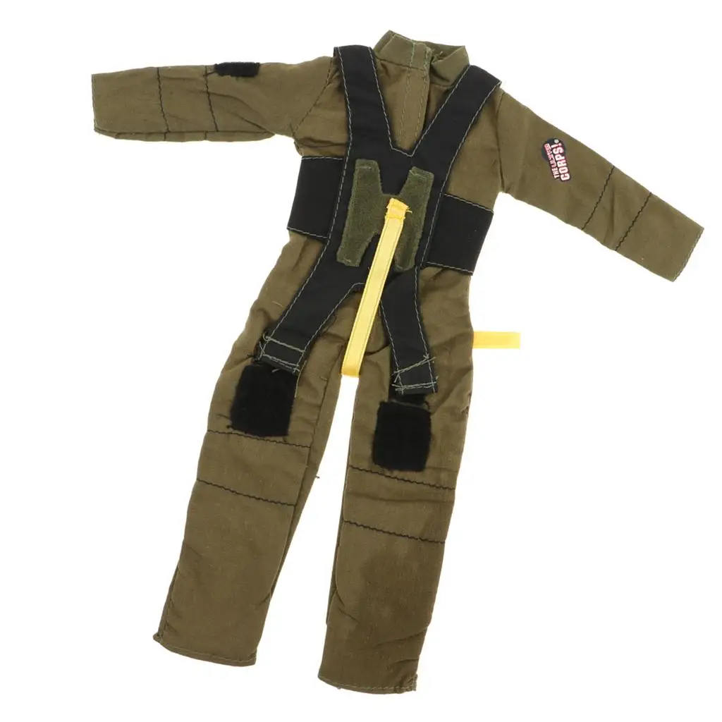 Ropa de muñeca genial, traje de bombero para muñeca soldado 1/6, accesorios verde militar - imagen 3