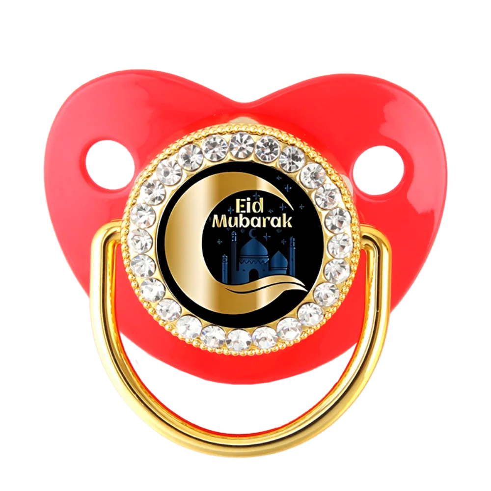 [Juguetes para masticar para recién nacidos] chupete musulmán para bebés, pezones de silicona para bebés sin bisfenol, juguetes para la dentición para recién nacidos, Navidad