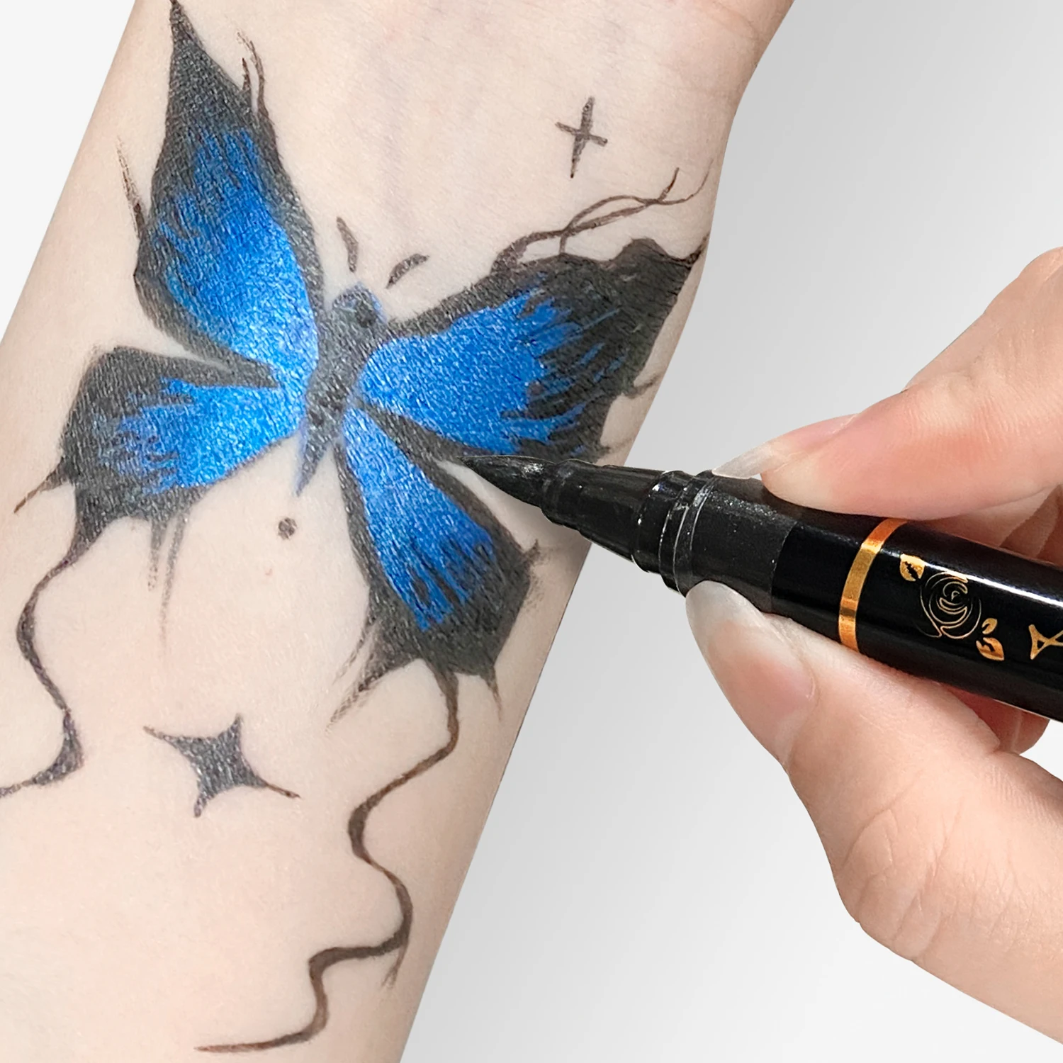 Marcadores de tatuajes temporales para niños – Efecto pincel - imagen 5