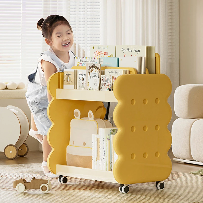 Estantería ajustable para niños, organizador de pie de 200 libras de capacidad para juguetes/libros, estantería infantil de plástico ABS ecológico - imagen 2