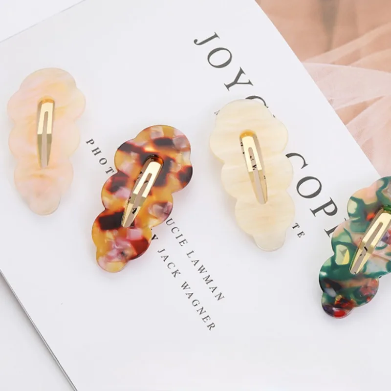 Pasadores de ácido acético dulce de Japón y Corea del Sur, Clip de pelo ondulado, accesorios para el cabello de niña, pasador de pelo de 7 colores, Clip de flequillo lateral, 1 ud. - imagen 5