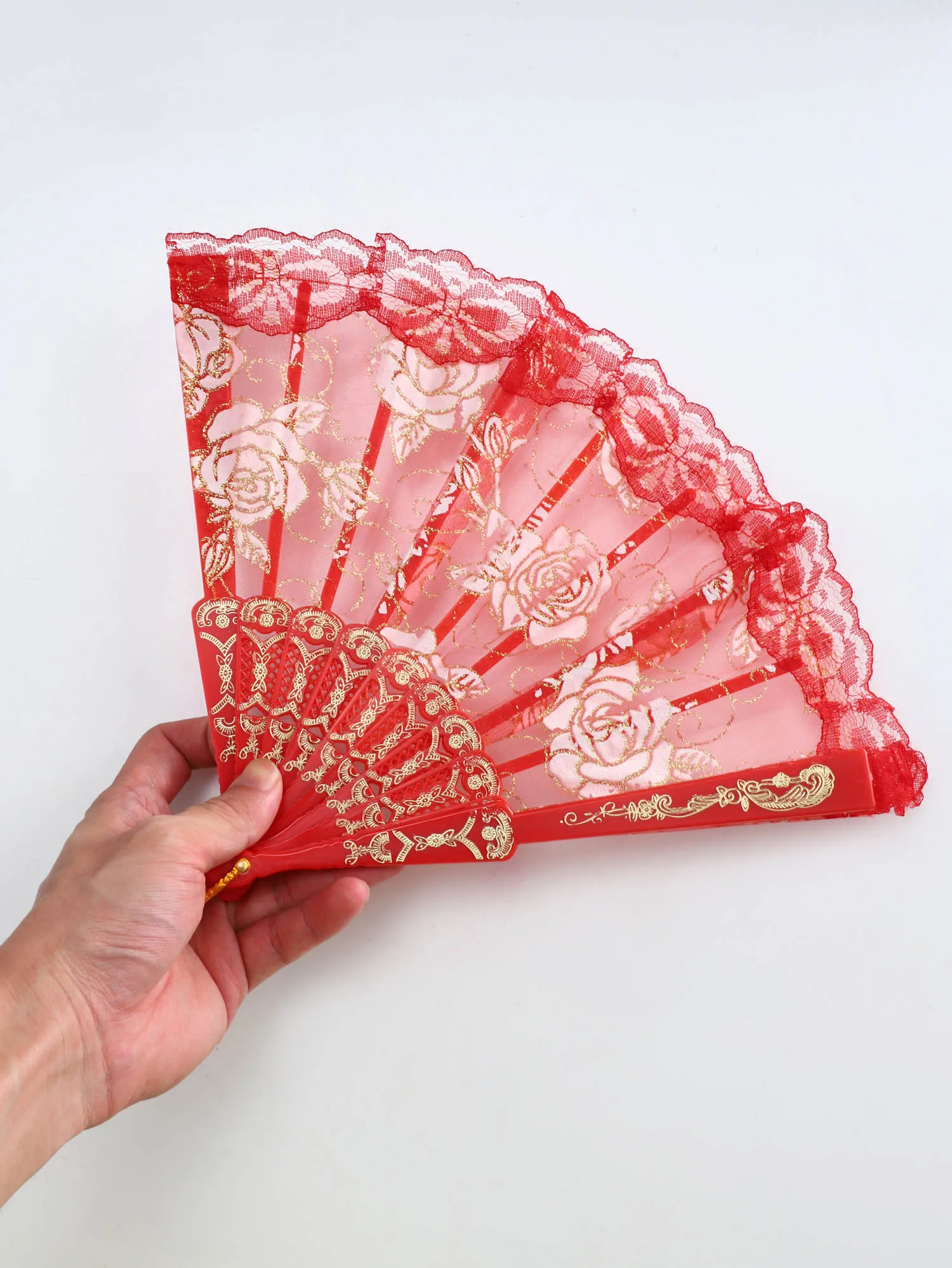 Vestido flamenco de niña con encaje, lunares y volantes con cinturón - imagen 5