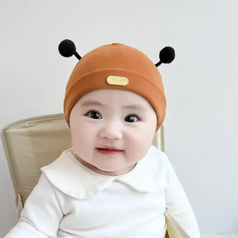 1 pieza de accesorios de fotografía de dibujos animados para recién nacido, sombrero para niño y niña, gorro de abeja Kawaii para bebé, accesorios de fotografía de algodón suave - imagen 5