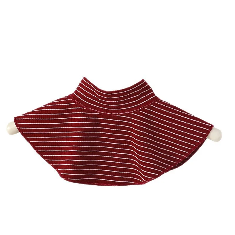 Calentador de cuello Convertible para niños pequeños, bufanda forrada de lana a prueba de viento de algodón suave de otoño, bufanda para bebé Unisex de moda deportiva INS - imagen 5