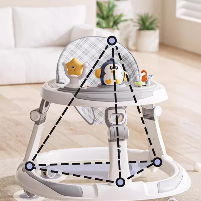 Andador plegable para bebé previene piernas O, estable y antiribollos - imagen 3