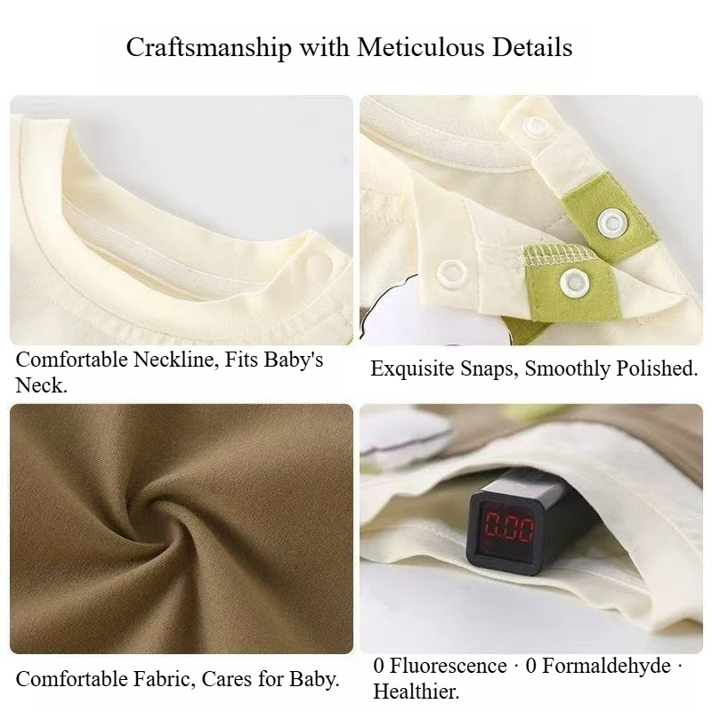 Pelele Unisex de dos piezas falso de verano para niños y niñas, mono con diseño de rana 3D, mono transpirable de manga corta para exteriores - imagen 4