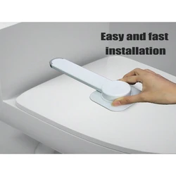 Cerradura segura Cerradura de inodoro confiable Cerradura de ABS Cerradura de inodoro fuerte a prueba de niños para mantener su baño seguro para niños