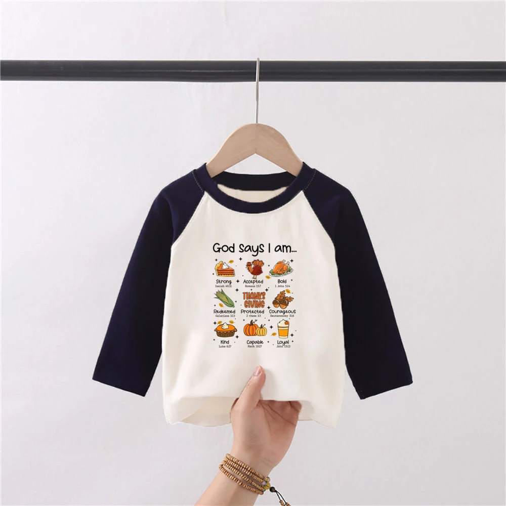 Camiseta de manga larga con parche de calabaza para niños, camisa de raglán de agradecimiento, Halloween, Acción de Gracias, otoño - imagen 5