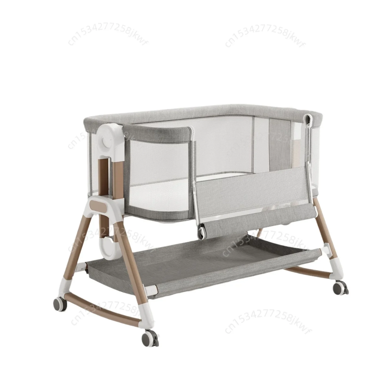 Cuna evolutiva de madera convertible con ajuste altura para bebé - imagen 4
