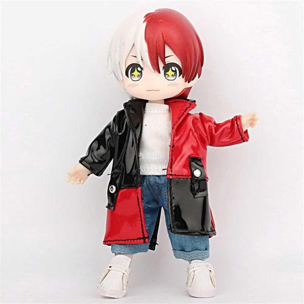 Chaqueta de cuero para muñecas OB11 – Manga larga articulada - imagen 2