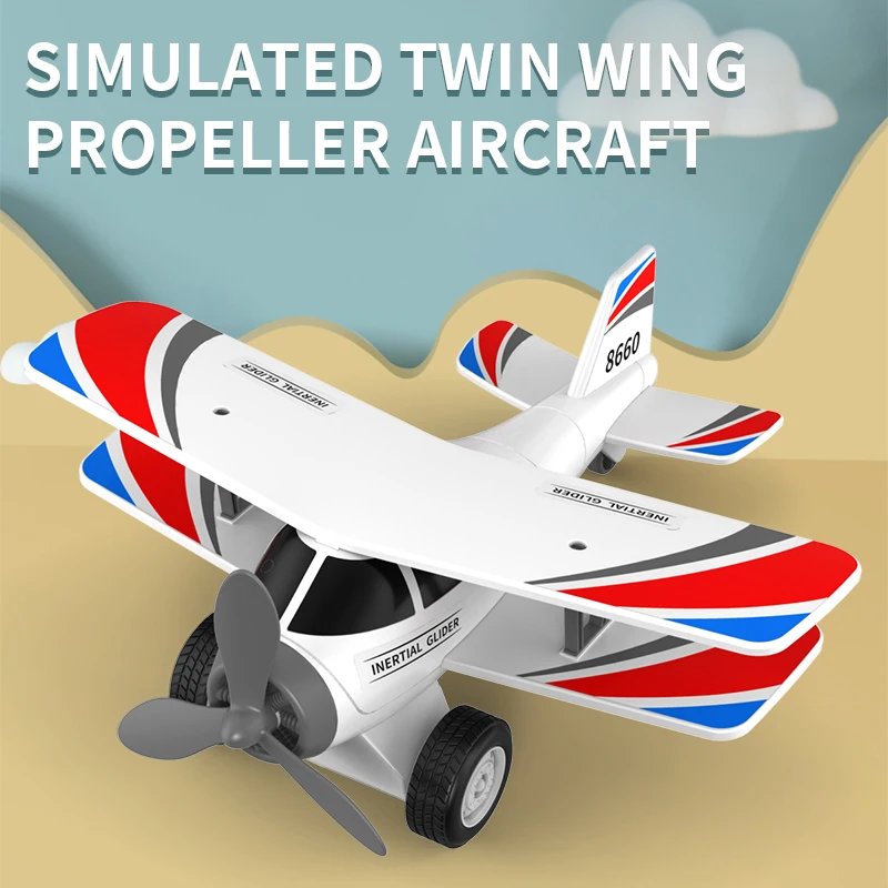 Coche de juguete inercial para niños, Avión de simulación grande, modelo de avión de juguete - imagen 4