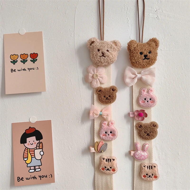 Colgante oso porta horquillas para habitación del bebé
