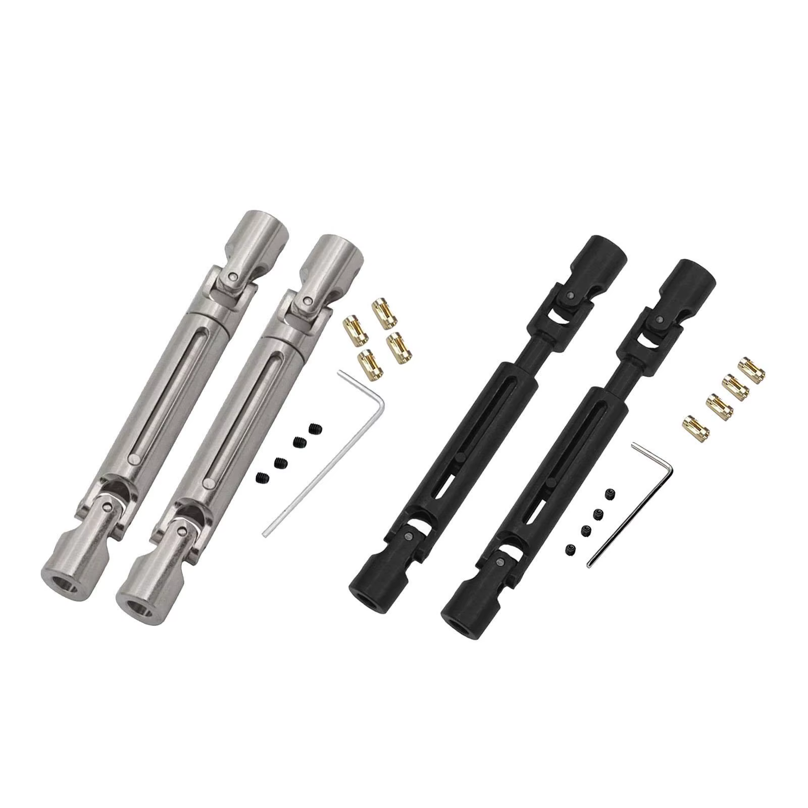 2x RC Car Drive Shaft, CVD Transmission Joint with Screws, 1/12 Metal Drive Shafts, Universal Driveshaft for MN82 Truck 2x RC Car Drive Shaft, CVD Transmission Joint with Screws, 1/12 Metal Drive Shafts, Universal Driveshaft for MN82 Truck