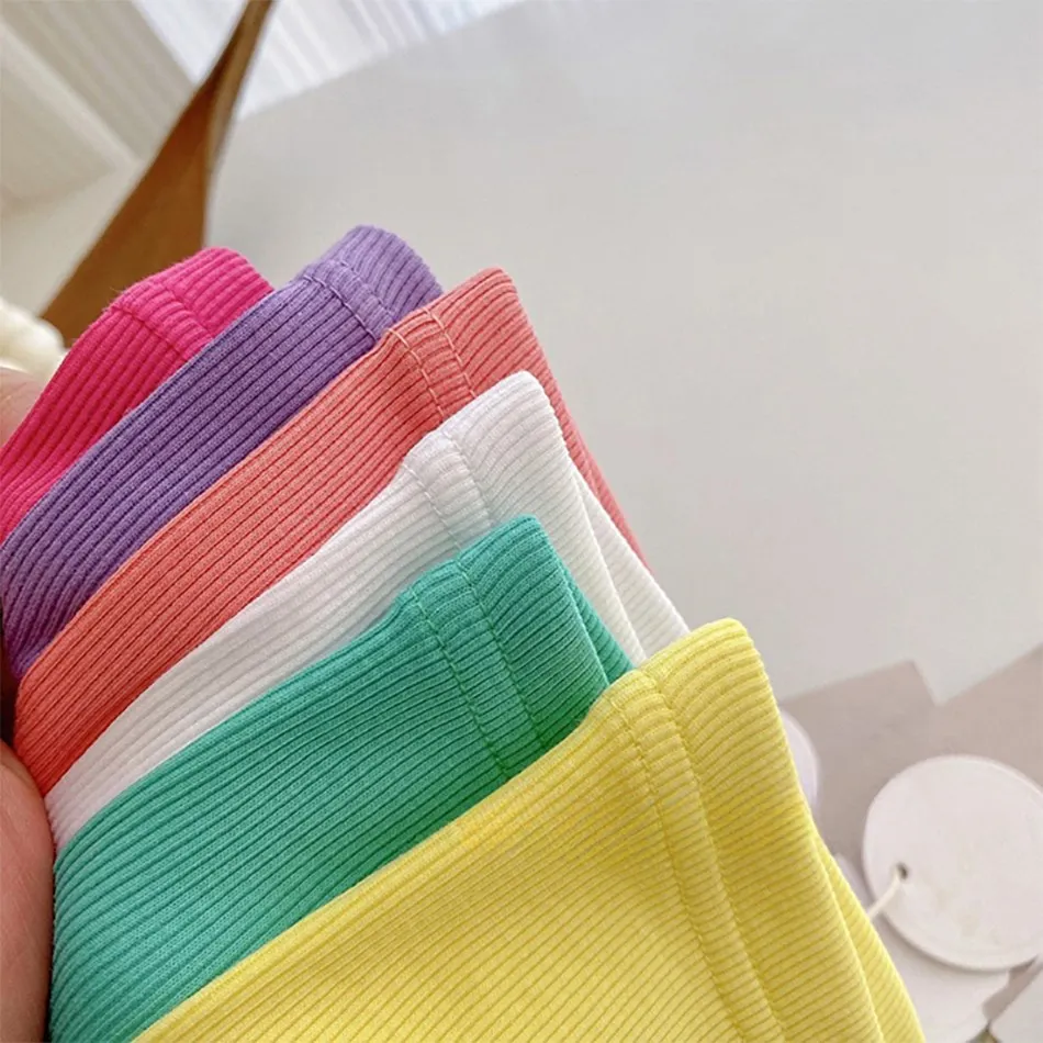 Ropa interior para niños y niñas, pantalones coreanos de Color caramelo, pantalones cortos cómodos de seguridad, cintura elástica, 2-8T, Verano - imagen 4