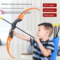 Juguete de arco y flecha para niños con diana de tiro al aire libre