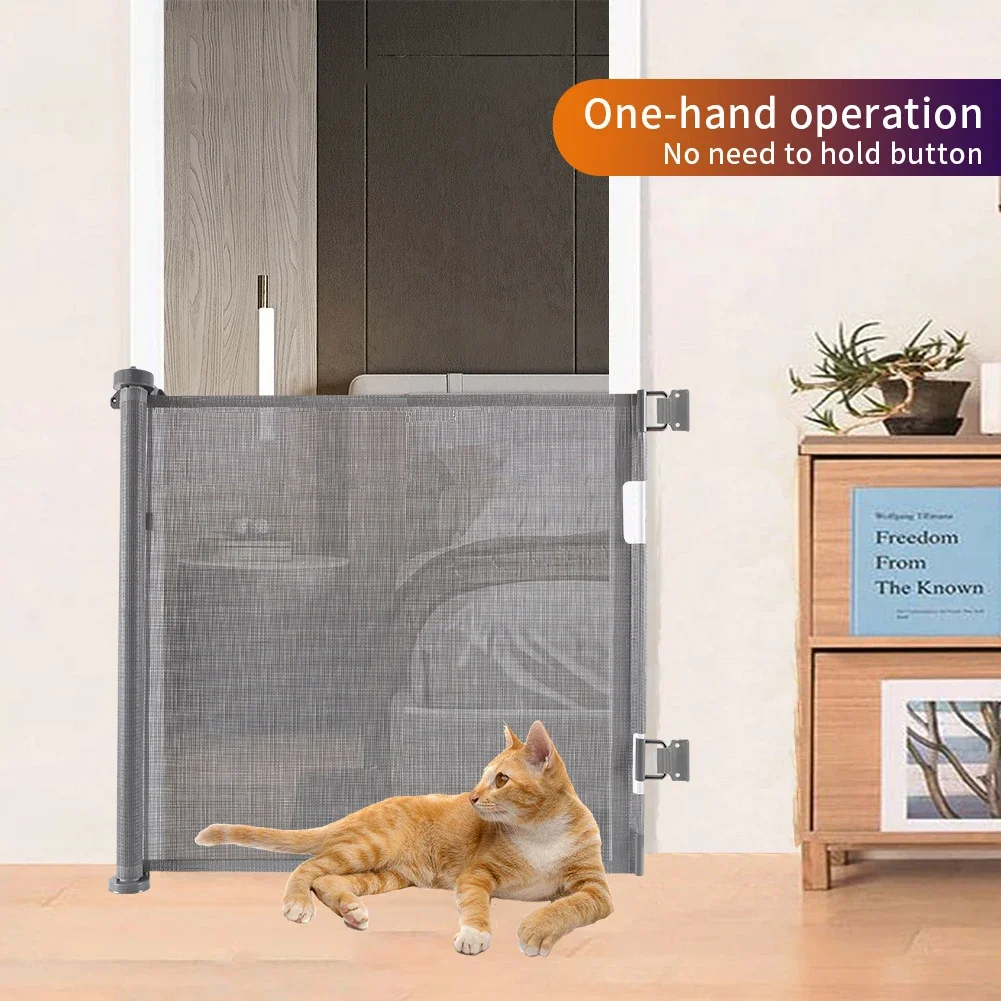 Barrera retráctil de seguridad para bebés y mascotas transpirable - imagen 4