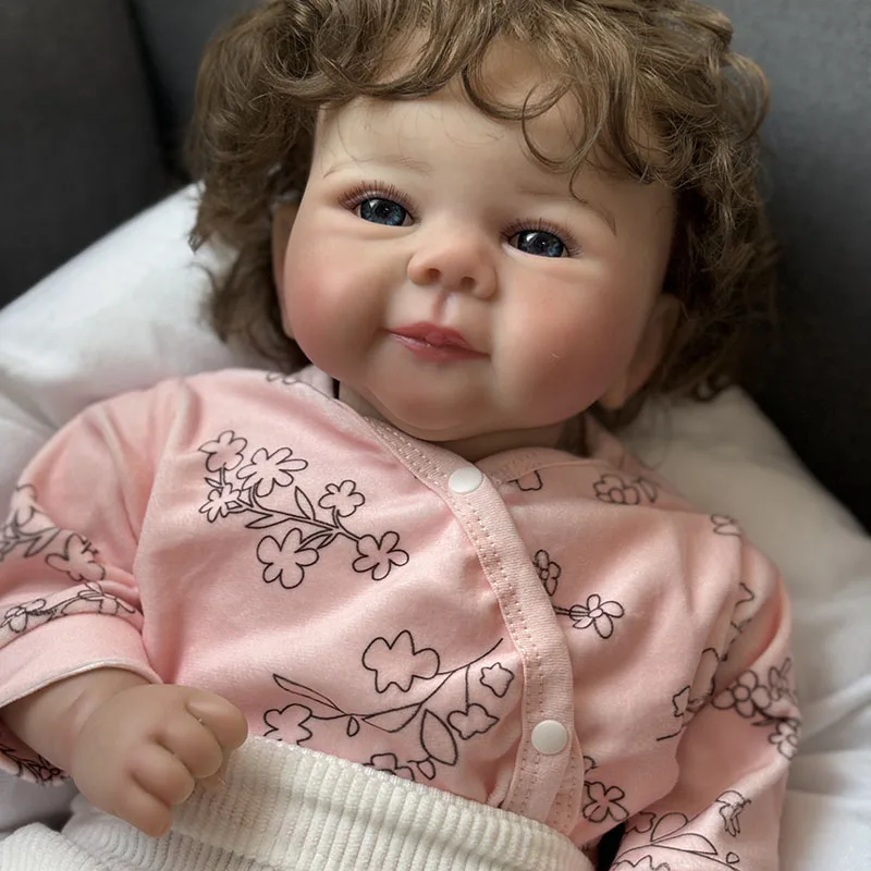 Muñecas bebé Reborn Bebe Juliette hechas a mano con piel 3D, venas visibles, regalo realista de tacto suave para niños - imagen 4