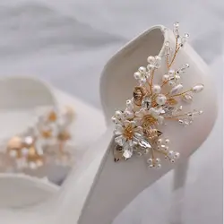 Flor decorativa de cristal para zapato infantil – Hebilla con diamantes