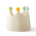 Beige Crown Hat