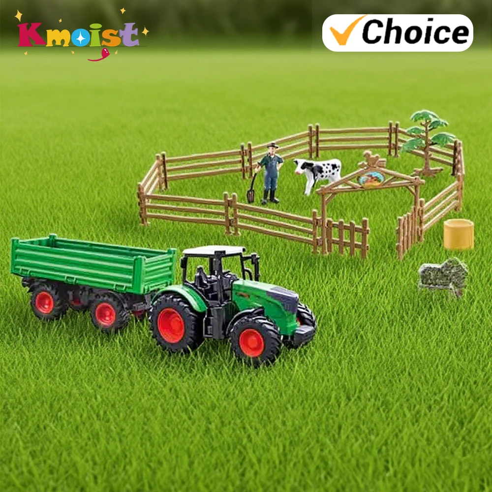 Tractor infantil con remolque – Juguete agrícola para niños - imagen 2