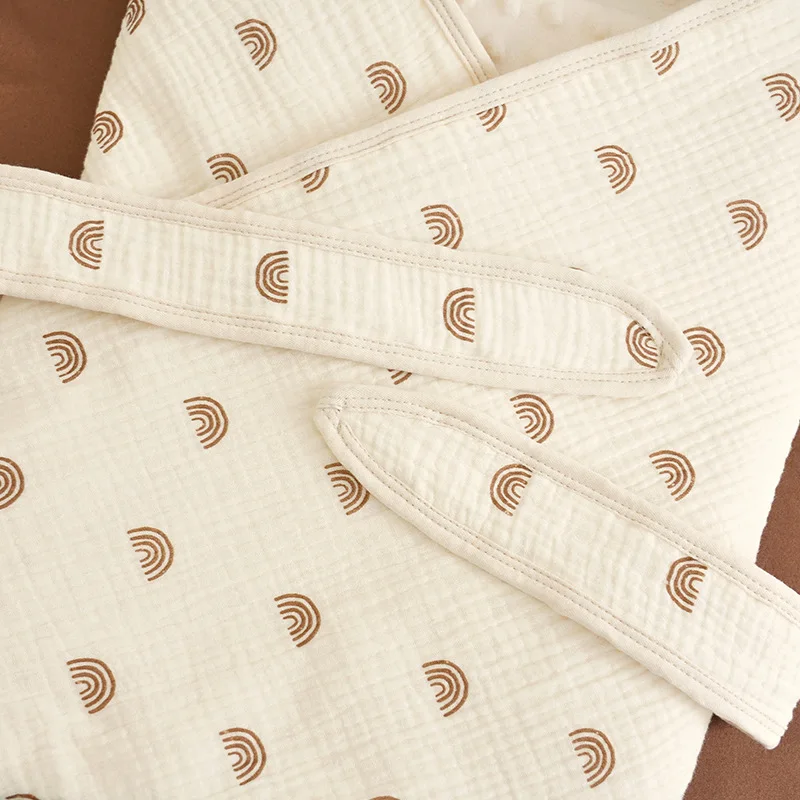 Manta de algodón suave para recién nacido, manta bonita de dibujos animados para bebé recién nacido, manta fina de algodón puro para bebé de verano - imagen 4