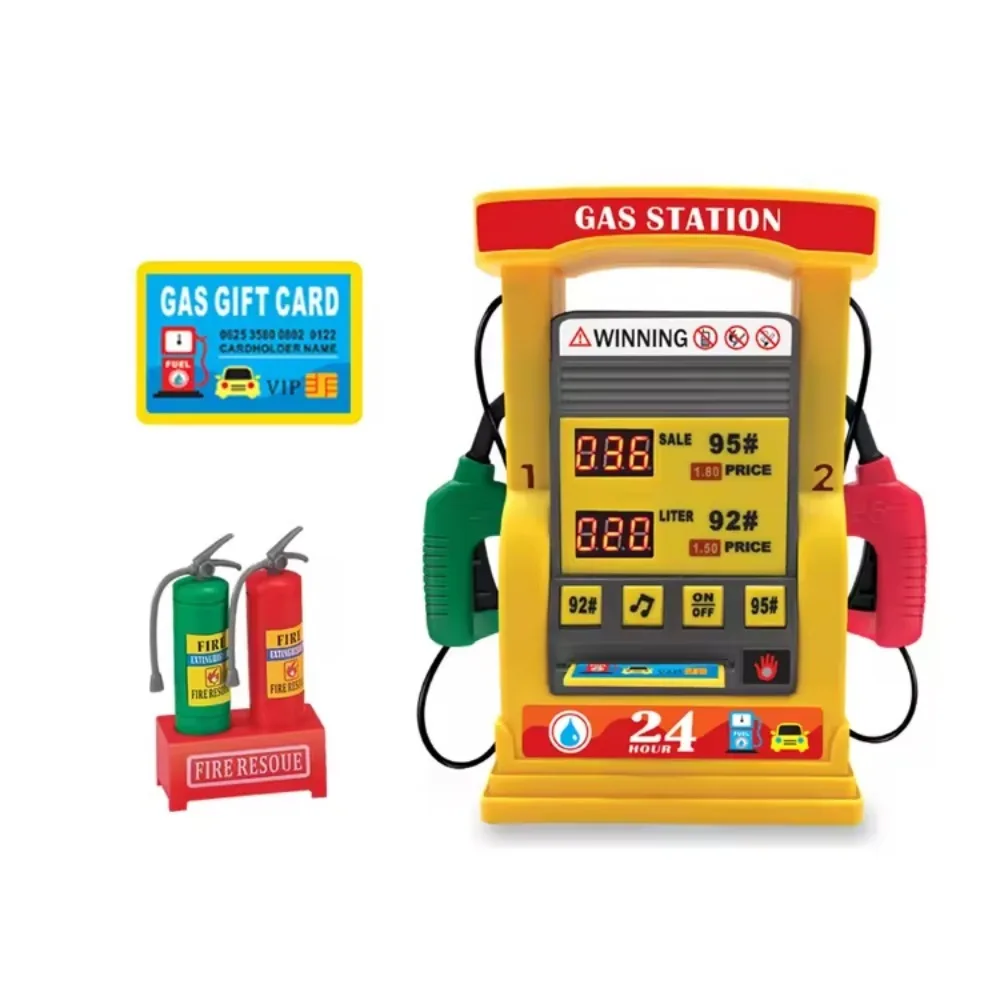 Bomba de gasolina para niños, juguete de simulación, estación de gasolina para coche, regalo, juguete educativo para edades tempranas, juguetes educativos interactivos de escritorio para padres e hijos - imagen 3