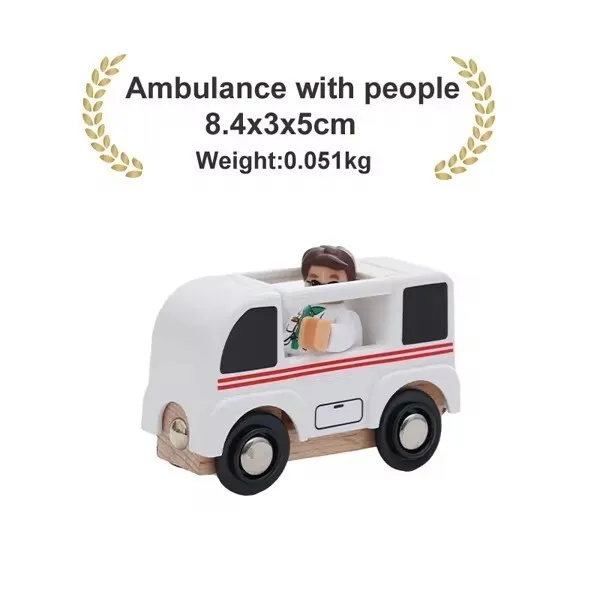 Ambulance with man