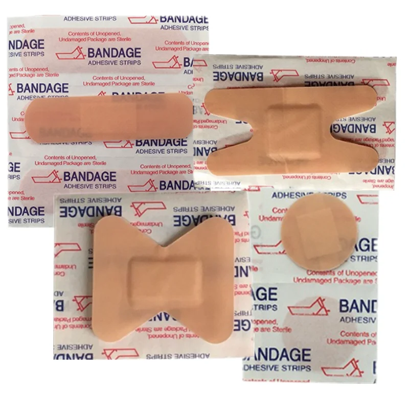 50 unids/set vendaje para heridas tirita para parche de primeros auxilios yesos para el cuidado de la piel de emergencia vendajes adhesivos transpirables Woundplast
