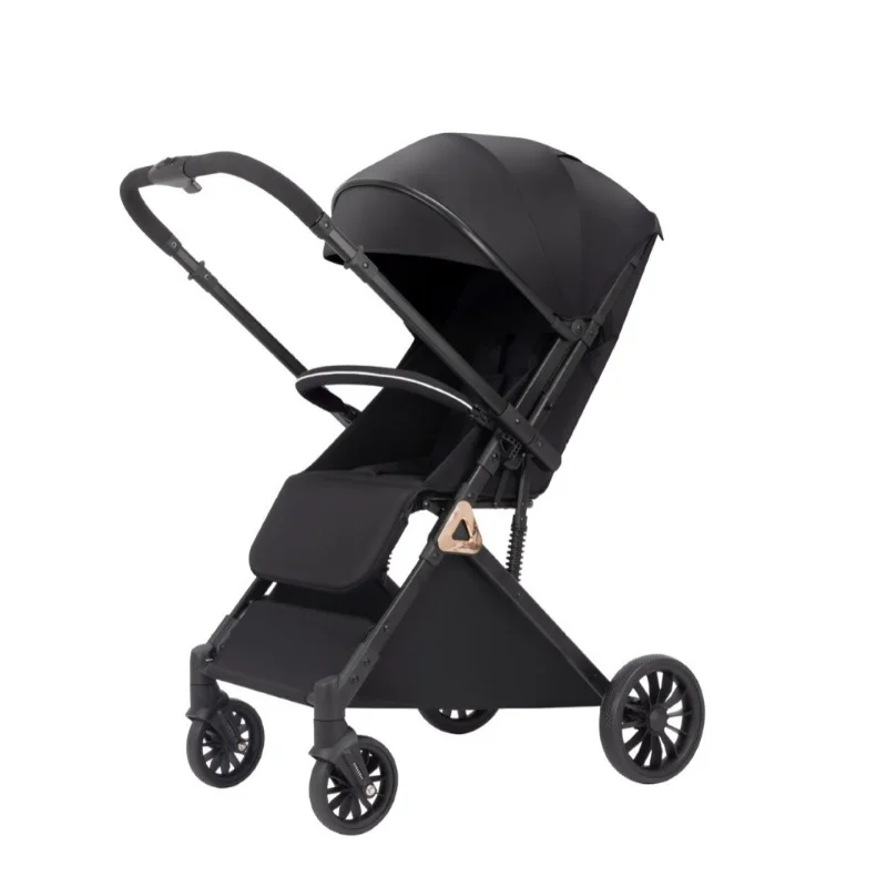 El cochecito de bebé QQ1 puede sentarse y acostarse, el cochecito de bebé portátil plegable y de marcha atrás, se puede colocar en el avión - imagen 2