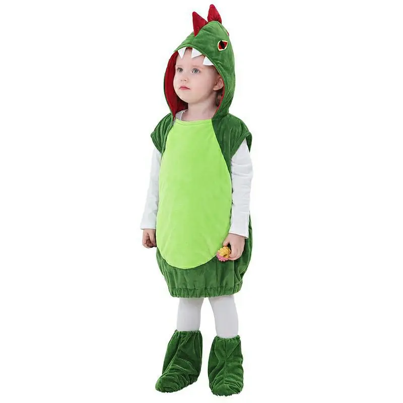 Disfraz de Halloween para chico, conjunto de disfraz de dinosaurio, ropa para niño, disfraz de Cosplay bonito, ropa de actuación de dibujos animados para niña de guardería - imagen 5