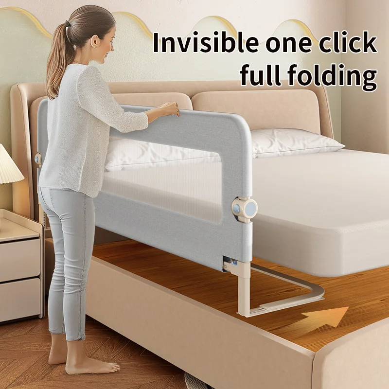 Barandilla abatible de seguridad para cama de bebé - imagen 2