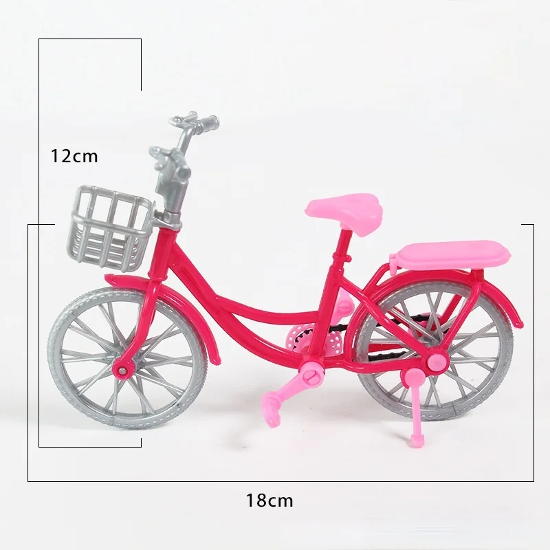 1pcs Mini Simulation Princess Bicycle Girl Play House Doll Accessories Toy Bicycles Creative Dollhouse Scene Decoration Prop - imagen 2