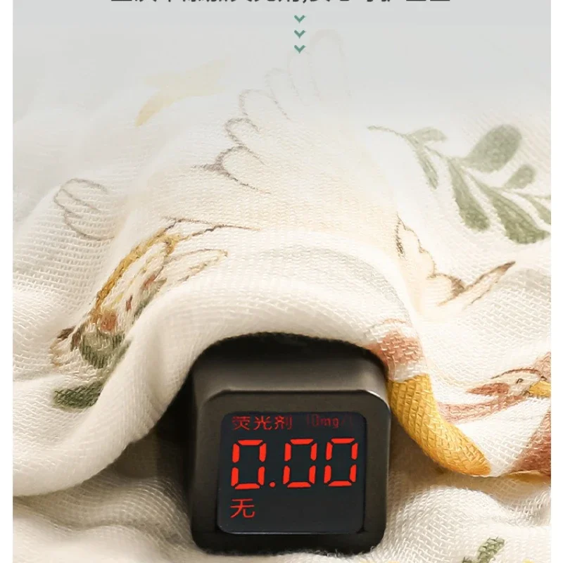Toalla de baño de gasa de algodón para bebé, mantas para bebé de 6 capas, hilo de Seersucker súper suave, manta envolvente con estampado de dibujos animados absorbente, ropa de cama - imagen 5