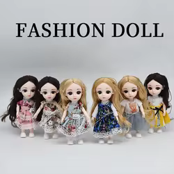 Muñeca articulada BJD con vestido y zapatos – Regalo para niña