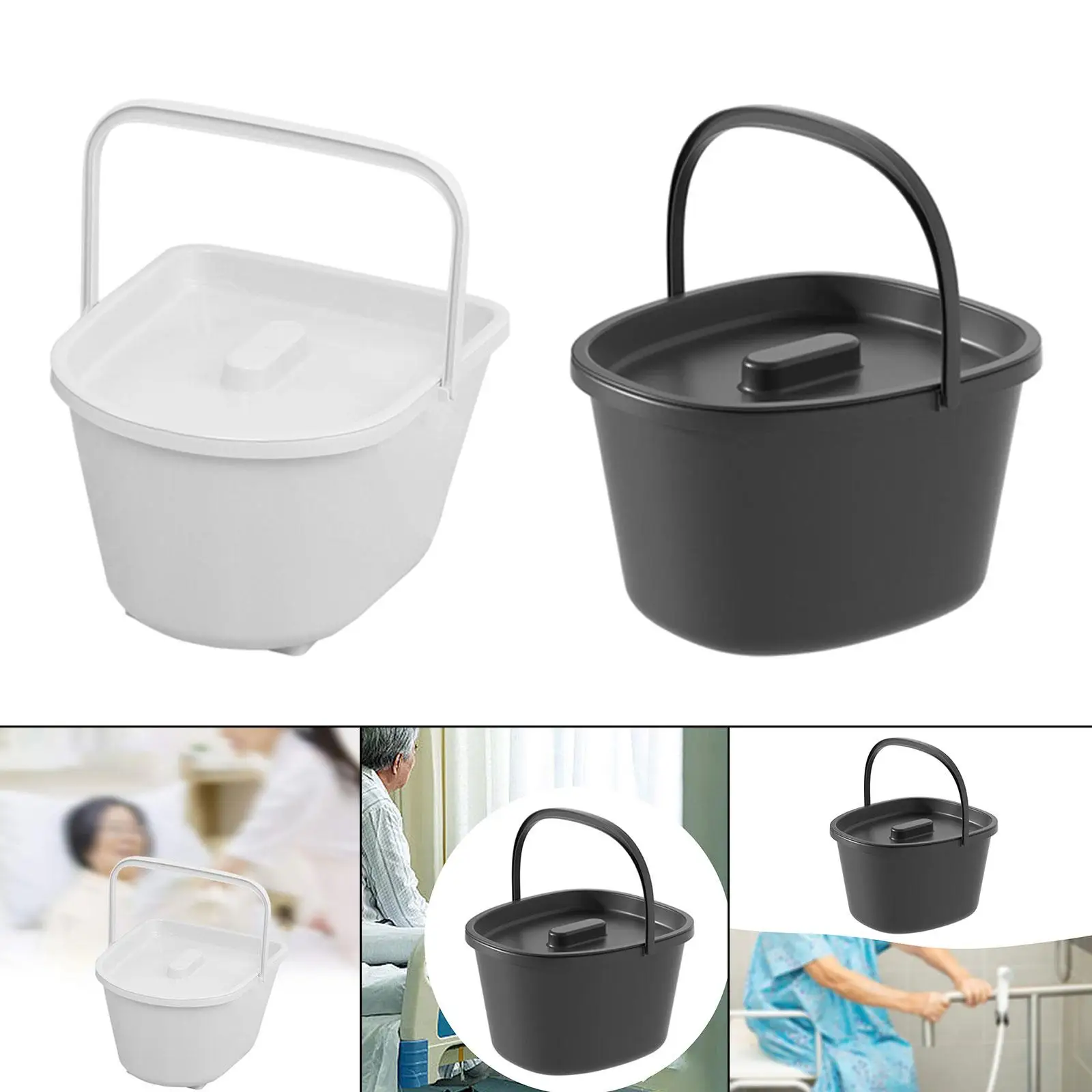 Cómoda silla cubo ligero portátil cubo de orina para niños mayores hombres - imagen 4